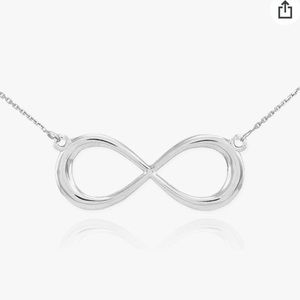 Claddagh gold infinity necklace